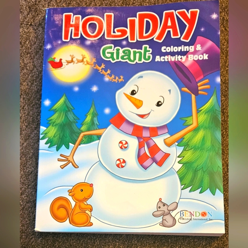 New Kids Giant 160 Pages Holiday Coloring & Activity Book by Bendon